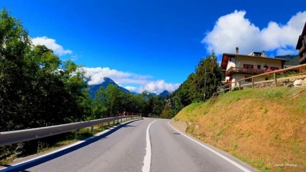 Driving through Verbier, Summer Driving in Switzerland 4K