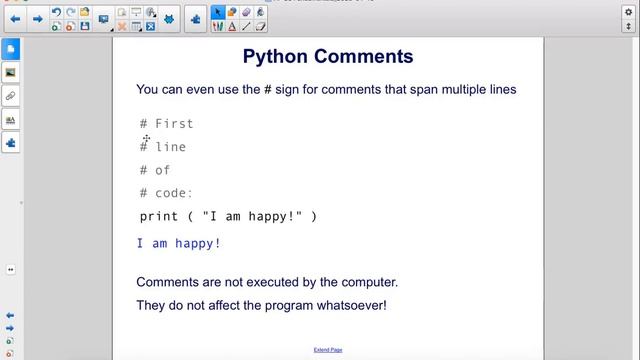 Comments in Python смотреть онлайн