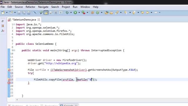 Capture Screenshot with Selenium Java WebDriver смотреть онлайн