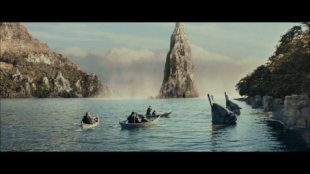LOTR The Fellowship of the Ring - The Argonath смотреть онлайн