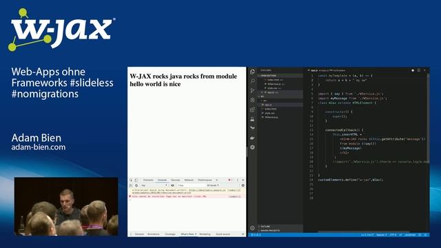 Web-Apps ohne Frameworks #slideless #nomigrations | Adam Bien смотреть онлайн