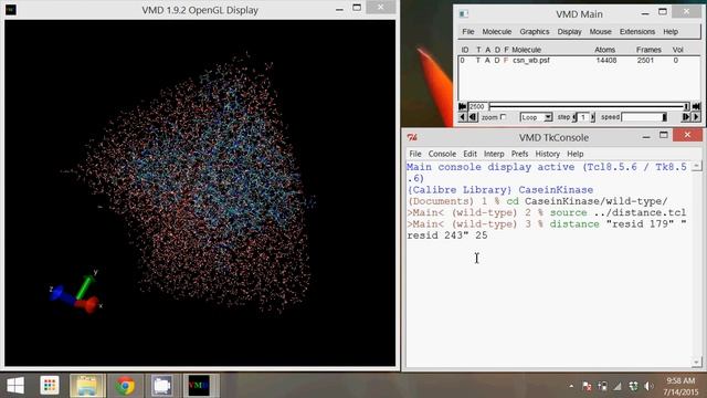 VMD Distance Measurements of a Simulation in NAMD смотреть онлайн