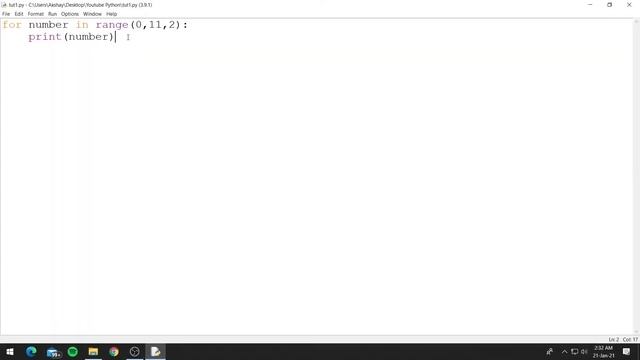 Python 3.9: For Loop смотреть онлайн