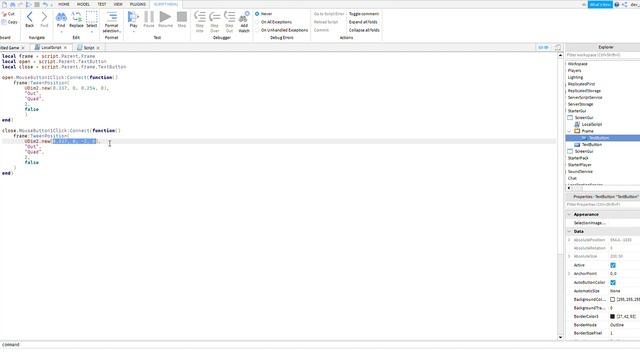 GUI Tween tutorial(Roblox Studio) смотреть онлайн