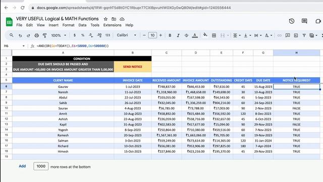 Google Sheets: IF+AND+OR function | How to use IF+AND+OR formula in Google Sheets | [ Hindi ] смотреть онлайн