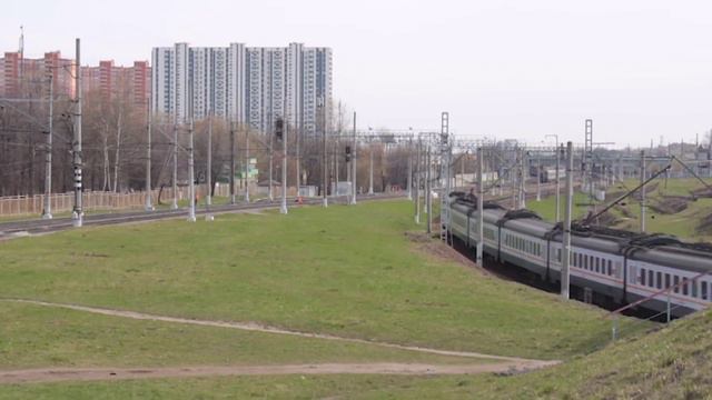 Электропоезд ЭП2Д-0030 с сообщением Москва- Ипподром. смотреть онлайн