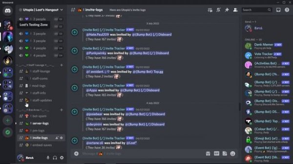 Invite logs!! Invite Tracker Discord Setup/Guide