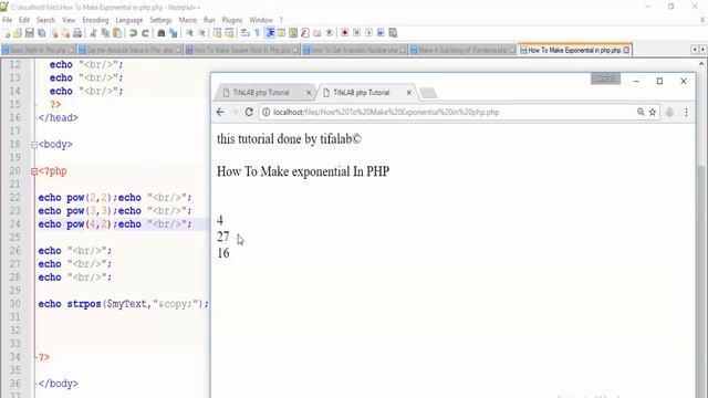 PHP || How To Make Exponential function In PHP смотреть онлайн