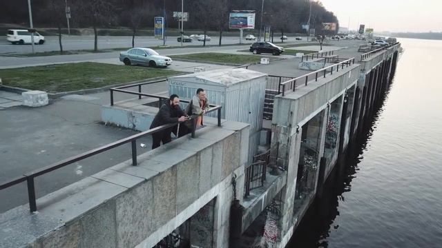 Киев набережная с высоты квадрокоптер