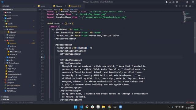Build Personal Responsive Portfolio Website Using React with dark mode| Free Source code? смотреть онлайн