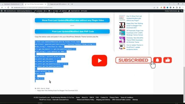 How To Show Post Last Updated/Modified date without any Plugin? | Techno Tricks Suman смотреть онлайн