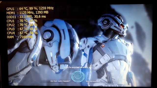 Mass Effect Andromeda - i5 4210U + GT840m TEST смотреть онлайн