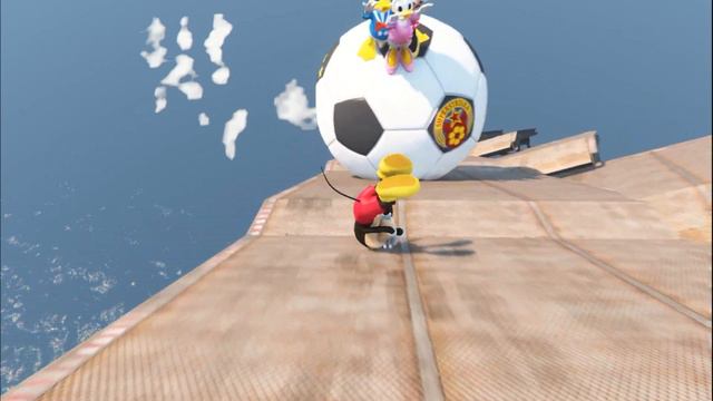 GTA 5 Mickey Mouse Vs Minnie Mouse Water Ragdolls & Fails Ep.60 [Euphoria Physics]