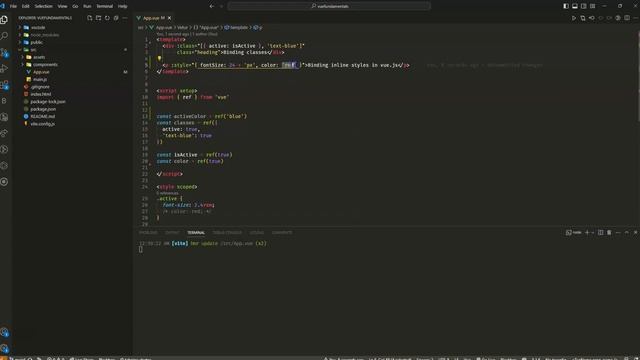 Binding inline styles in Vue.js | Vue 3 tutorial in Urdu and Hindi смотреть онлайн