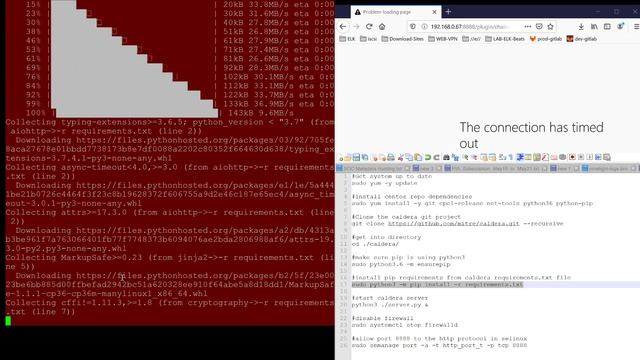 Caldera Server Installed on CentOS-7.7 1908 смотреть онлайн