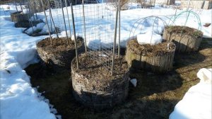 Высокие, круглые теплые грядки из сварной сетки - Зимы не боятся