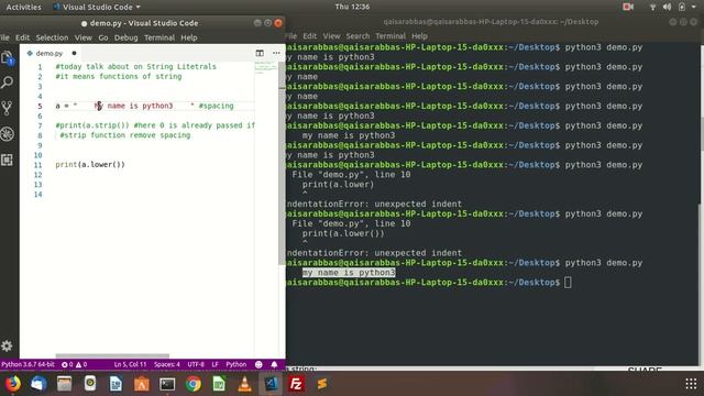 What is String Literal funtions in Python3 смотреть онлайн