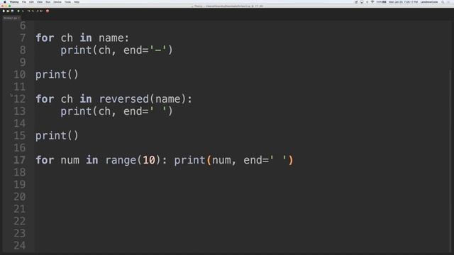 Looping in Python смотреть онлайн