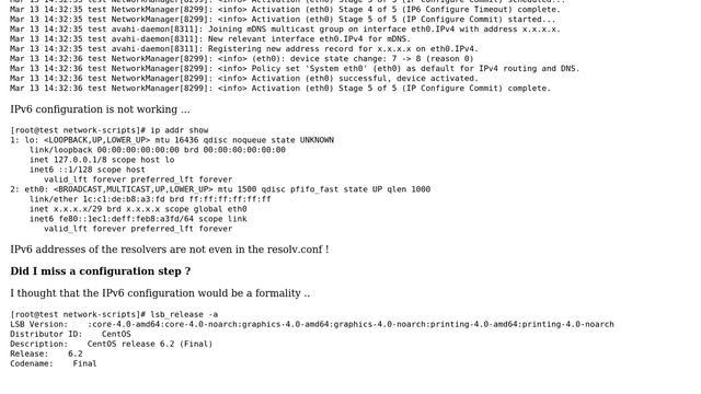 Unix & Linux: Static IPv4 & IPv6 configuration on CentOS 6.2 (2 Solutions!!) смотреть онлайн