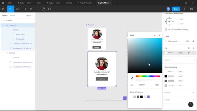 Figma Depth of field Card Hover Animation | Image Zoom on Hover Animation смотреть онлайн