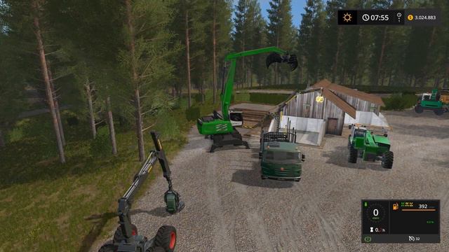 Farming Simulator 17 - Forestry and Farming on The Valley The Old Farm 093 смотреть онлайн
