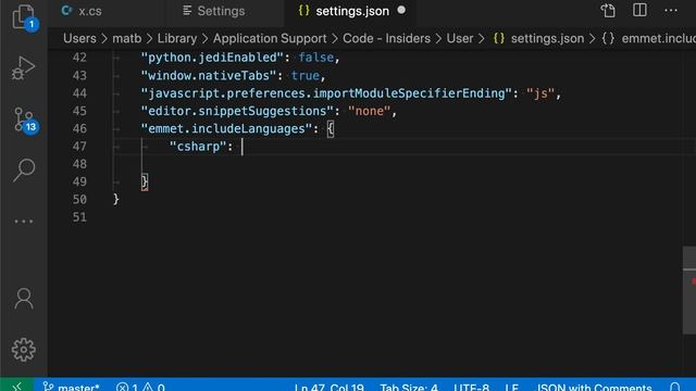 VS Code tips — Enable emmet abbreviations in any language using "emmet.includeLanguages" смотреть онлайн