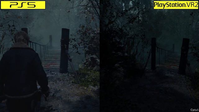 Resident Evil 4 Remake VR Mode PSVR2 vs PS5 Original Mode Graphics Comparison | PS5 vs PSVR2 смотреть онлайн