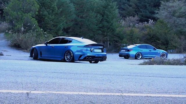 Kia Stinger VS Genesis G70 | Team Overwhelming Duo | 4K смотреть онлайн