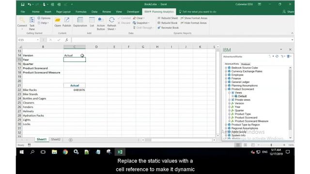 TM1 Function, DBR (Excel) смотреть онлайн