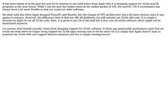 Apple: What is the benefit of macOS dropping support for 32-bit software? смотреть онлайн