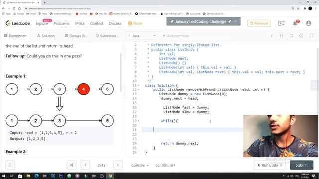 แก้ปัญหา Leetcode , Remove Nth Node from End of List อย่างไร? смотреть онлайн