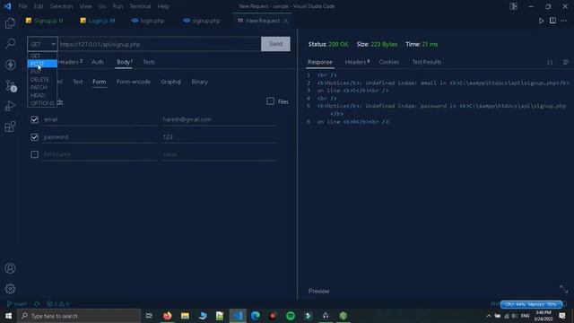 Login & Signup With Backend (PHP) API In React Native | React Native Tutorial In Hindi #28 смотреть онлайн