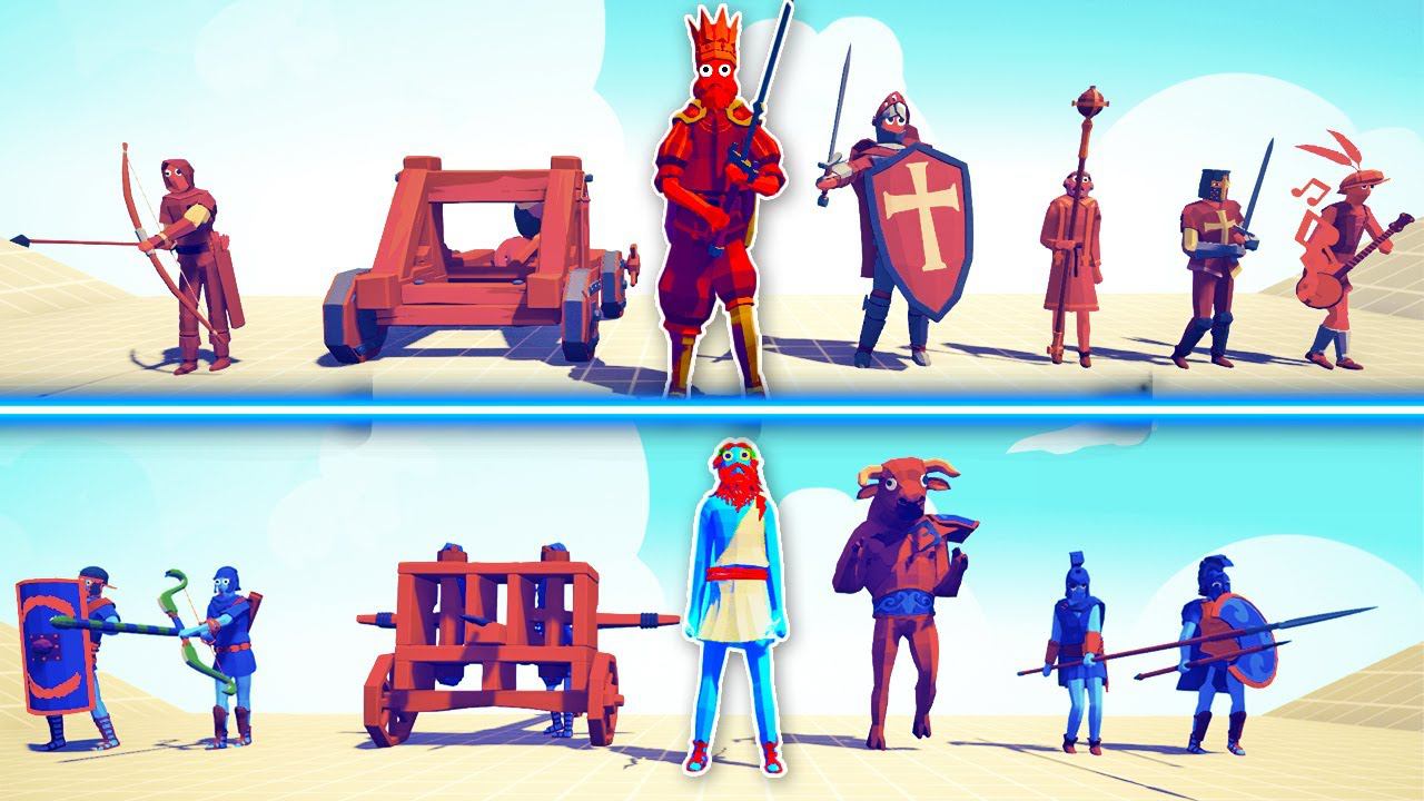 MEDIEVAL TEAM vs ANSIENT TEAM | TABS - Totally Accurate Battle Simulator смотреть онлайн