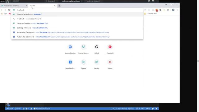 Swagger demo for Kubernetes on Windows for the ASP.NET Core Microservices course by Frank Ozz смотреть онлайн