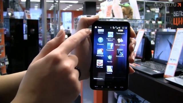 Видеообзор коммуникатора HTC HD2 (LEO)