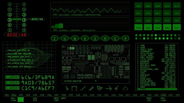 Retro SciFi Screensaver - 1:20 Hours