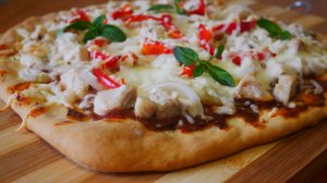 Пицца с курицей ТОНКАЯ на БЕЗДРОЖЖЕВОМ тесте ПИЦЦА МЯГКАЯ БЕЗ ДРОЖЖЕЙ