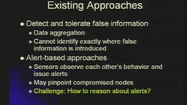 CERIAS Security:Framework for Identifying Compromised Nodes in Sensor Networks 1/6 смотреть онлайн