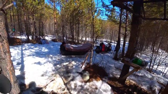 Последняя поездка на снегоходе| Заехали в зимовьё| Стелс капитан 150 лонг. смотреть онлайн