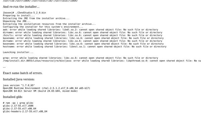 Error while loading shared libraries: libdl.so.2 (and others), no such file. Libraries exist смотреть онлайн