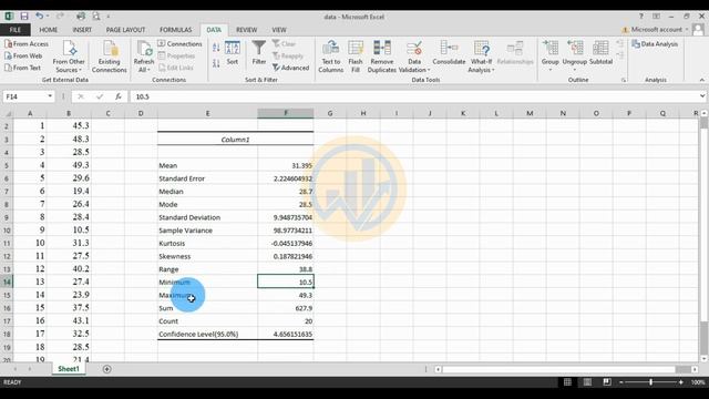 How to Calculate a 95% Confidence Interval (CI) | Excel Tutorial | Excel 2013 смотреть онлайн