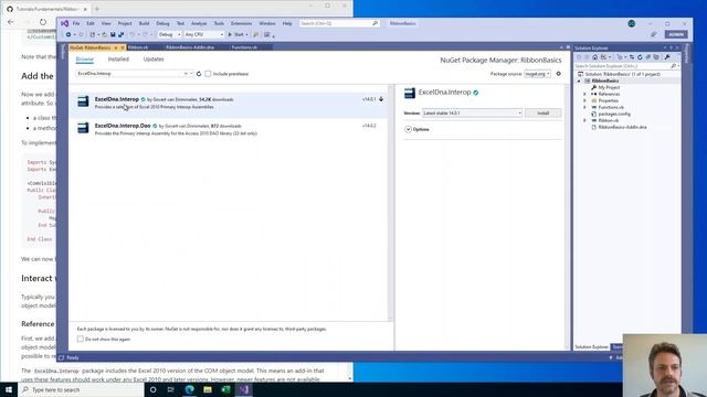 Excel-DNA - Ribbon Basics смотреть онлайн