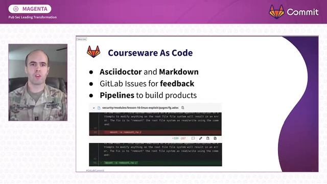 Commit Virtual 2020: How the U.S. Army Cyber School Created ‘Courseware as Code’ with GitLab смотреть онлайн