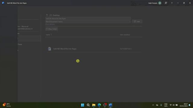 How to Split a Word File into Multiple File | Split Pages in MS Word смотреть онлайн