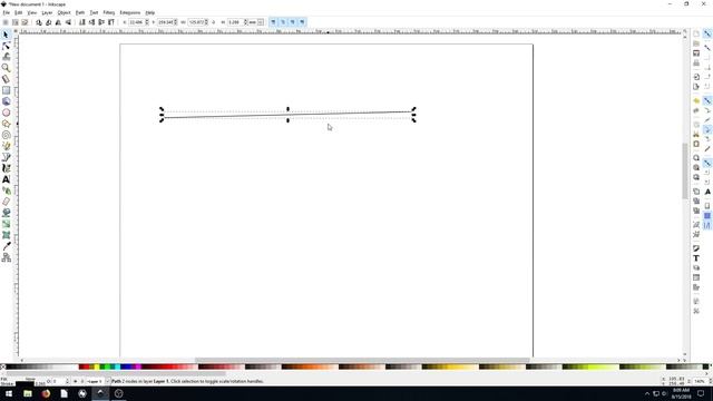 Inkscape Lesson 7 - Drawing Lines And Paths Vs Objects