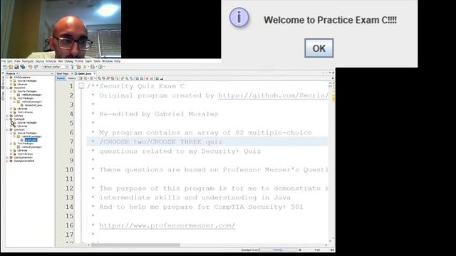 Java program created to demonstrate - Professor Messer's Practice Exam(s) Part 2 смотреть онлайн