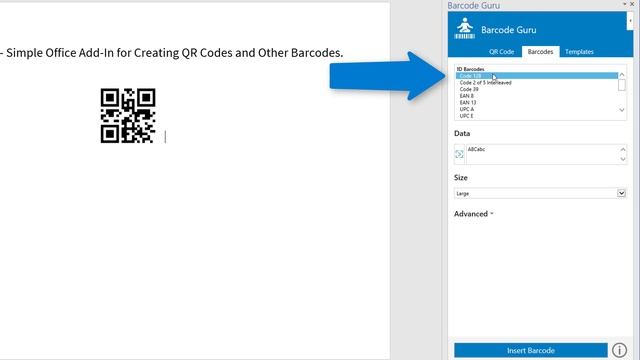 How To Create Barcodes In Word & Excel - Barcode Guru