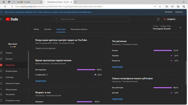 Как посмотреть сколько людей смотрят вас без подписки и с подпиской. смотреть онлайн