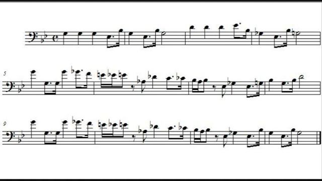 Imperial March - trombone sheet music смотреть онлайн
