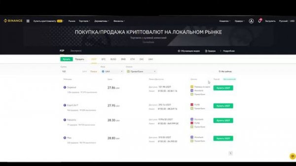 P2P Binance. Как пользоваться покупкой и продажей. #BinanceP2P
